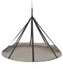 71 H x 84 W x 84 D Outdoor Beige 7 FT Hammock Flyer Saucer Hanging Chair