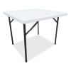 ALEPT36SW Square Plastic Folding Table - White