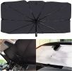 57'' X 31'' Car Umbrella UV Reflecting Sun Shade Cover For Windshield Foldable Front Car Sunshade Umbrella