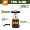 1500 Lumens LED Hybrid Power Lantern with Rechargeable Battery and Power Cord, Black