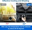 57'' X 31'' Car Umbrella UV Reflecting Sun Shade Cover For Windshield Foldable Front Car Sunshade Umbrella