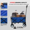 Outdoor Garden Multipurpose Micro Collapsible Beach Trolley Cart Camping Folding Wagon