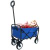 Outdoor Garden Multipurpose Micro Collapsible Beach Trolley Cart Camping Folding Wagon