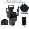 2 In 1 Car Cup Holder Extender Adapter 360Â¬âˆž Rotating Dual Cup Mount Organizer Holder For Most 20 oz Up To 5.9in Coffee Bottle