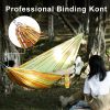 1pc Bohemian Camping Hammock For Outside; Portable Lightweight Parachute; Single Travel Hammock; For Backpack; Beach; Backyard; Hiking For Adult