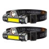 2 Packs Rechargeable Headlamp IPX4 Waterproof Headlight Flashlight