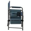 1-piece Padded Folding Outdoor Chair with Storage Pockets; Lightweight Oversized Directors Chair for indoor; Outdoor Camping; Picnics and Fishing; Blu