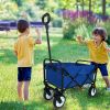 Outdoor Garden Multipurpose Micro Collapsible Beach Trolley Cart Camping Folding Wagon