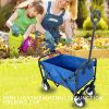 Outdoor Garden Multipurpose Micro Collapsible Beach Trolley Cart Camping Folding Wagon