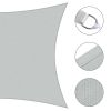 13'x10' Rectangle Sun Shade Sail/Cload Gray