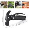 Portable Stainless Steel Claw Hammer Pocket Multitool Tool With Nylon Sheath Outdoor Survival Camping Hunting Hiking Equipment