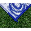 8' x 16' Reversible RV Outdoor Mat, Perfect Outdoor Accessory for RVing, Camping, Picnicking, and the Beach - Blue Swirl (42841)