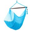 Caribbean Large Hammock Chair Swing Seat Hanging Chair with Tassels Tan  XH