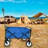 Outdoor Garden Multipurpose Micro Collapsible Beach Trolley Cart Camping Folding Wagon