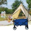 Outdoor Garden Multipurpose Micro Collapsible Beach Trolley Cart Camping Folding Wagon