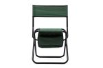 2-piece Folding Outdoor Chair with Storage Bag; Portable Chair for indoor; Outdoor Camping; Picnics and Fishing; Green