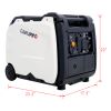 Super quiet Inverter Generator 4500w portable generator electric start; foldable handle with wheel; 212cc 4 stroke EPA compliant