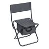 4-piece Folding Outdoor Chair with Storage Bag; Portable Chair for indoor; Outdoor Camping; Picnics and Fishing; Grey