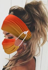 Gradient Color Fashion Street Decoration Headband (Color: Orange)