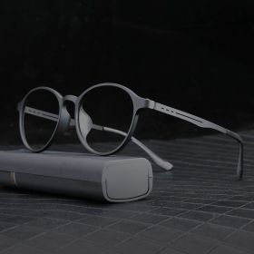 Retro Circular Photochromic Presbyopic Glasses (Option: C1-200)