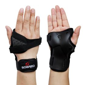 Roller Skating Rubber Wrist Guards Ski (Option: SOARED-L)