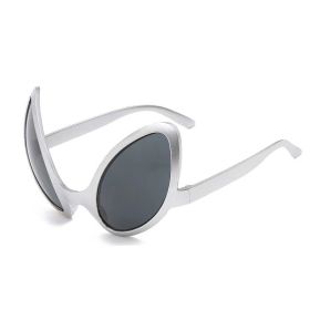 Alien Funny Multicolor Frame Glasses (Option: Silver Black Film)