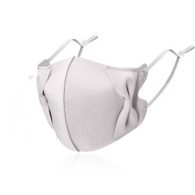 Ice Silk Mask ThinSpecial For Washable To Adjust The Cooling Feeling (Option: Butterfly Grey-One size)