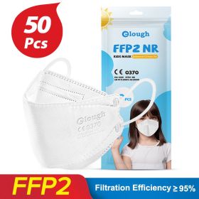 Mouth-shaped 3D Three-dimensional Breathable Double Melt-blown Mask (Option: White-50PCS)