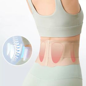 Waist Supporter Ultra-thin Medical Breathable Men And Women (Option: L-Skin Color)