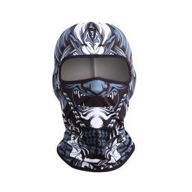 Spring And Summer Outdoor Motorcycle Full Face Windproof Dust Bib Men And Women (Option: 7Style)