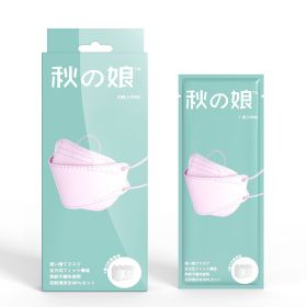 Melt-blown Fish-shaped Dustproof And Breathable Protective Mask (Option: Pink-10PCS)