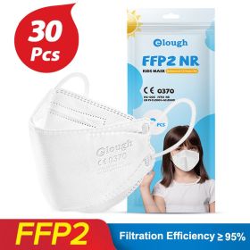 Mouth-shaped 3D Three-dimensional Breathable Double Melt-blown Mask (Option: White-30PCS)