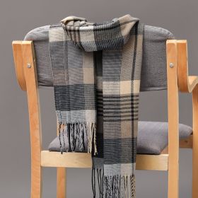 Cashmere Fringed Couple's Checked Scarf (Option: 26Style)