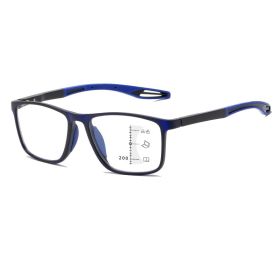 HD Anti-blue Ray Reading Glasses (Option: 150 Degrees-Dark Blue Frame Blue Legs)