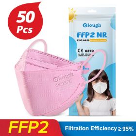 Mouth-shaped 3D Three-dimensional Breathable Double Melt-blown Mask (Option: Pink-50PCS)