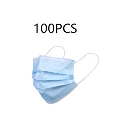 Civil Dust Masks For Protection And Epidemic Prevention Products (Option: Blue-100PCS)