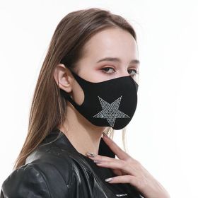 Men's And Women's Hot Drill Ice Wire Dustproof Windproof  Mask (Option: Pentagram-One size)