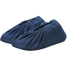 Mesh Fabric Breathable Cotton Shoe Cover Air Conditioning Cloth Thickened Non-slip Wear Resistant Shoe Cover (Color: dark blue)