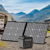 GOFORT Portable Power Station;  550Wh Solar Generator With 600W (Peak 1200W) 110V AC Outlets;  120W 12V DC;  QC3.0&TypeC;  SOS Flashlight;  Backup Pow