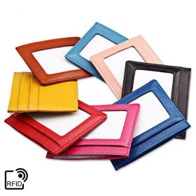 Skinny Mini RFID Safe Universal Minimal Wallet (Color: Soft Pink)