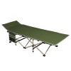 Portable Folding Camping Cot with Storage, Gray