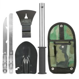 Outdoor Emergency Shovel Camping Equipment (Color: Black A, type: Survival Kit)