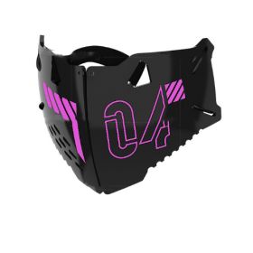 Punk Mask Cat Ears Headband Function Two-dimensional Sci-fi Machinery (Option: Mask black pink)