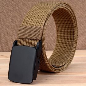 Youth Outdoor Sports Nylon Belt Canvas (Option: Brown-120cm)