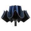 Umbrella Windproof Travel Umbrella Night Reflective Strip 99% Sun Protection Compact Folding Reverse Umbrella