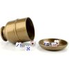 1pc Dice & Dice Cup Set; Bar Sieve Thickened Combination With Bottom Holder; Outdoor Table Game Accessories