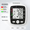 Portable Rechargeable Digital Blood Pressure Monitor With LCD Display, 2 X 99 Readings Memory For Home & Clinical & Health Monitoring (Battery Not Inc