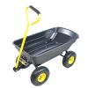 folding wagon  Poly Garden Dump Cart with Steel Frame and 10-in. Pneumatic Tires;  300-Pound Capacity