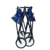 Outdoor Folding Wagon Garden ;  Large Capacity Folding Wagon Garden Shopping Beach Cart ; Heavy Duty Foldable Cart;  for Outdoor Activities;  Beaches;