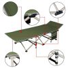 Portable Folding Camping Cot with Storage, Gray